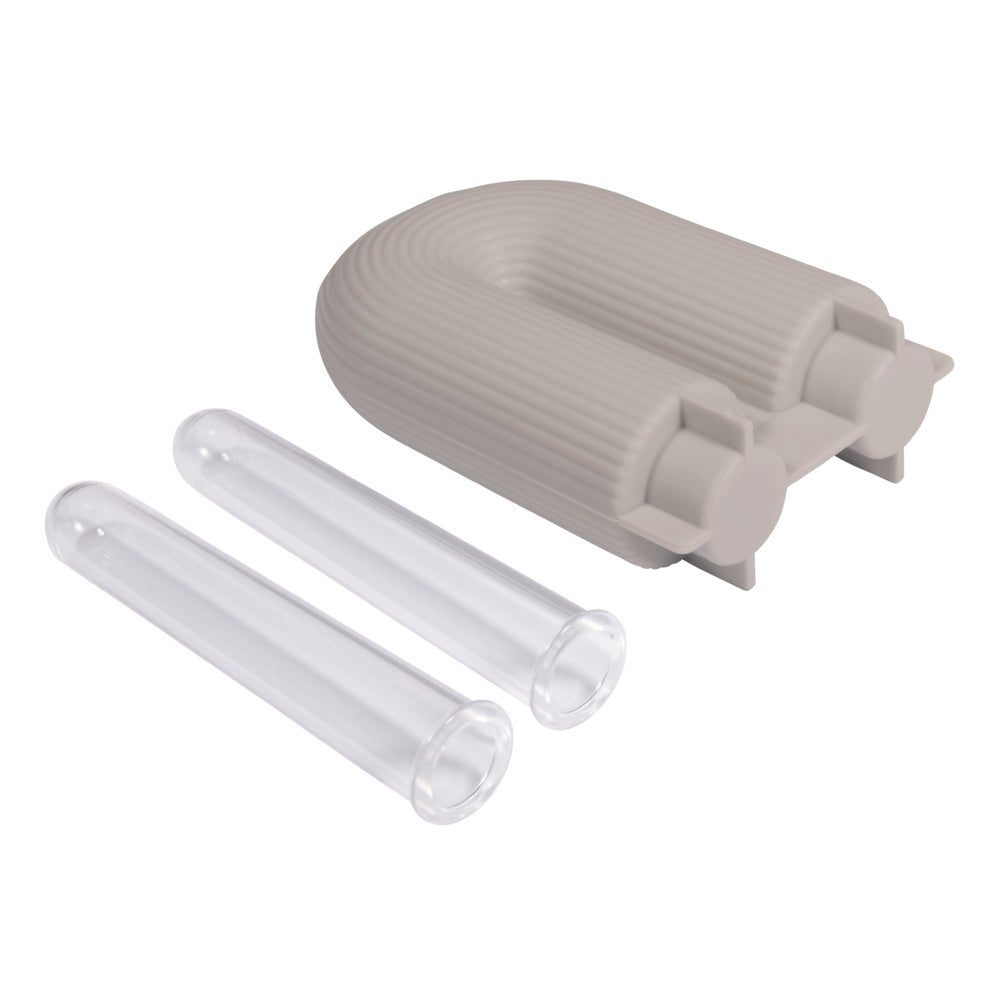 Silicone mold U-shape vase ribbed,