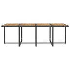 13-tlg. Garten-Essgruppe Poly Rattan Akazienholz Schwarz