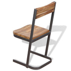Esszimmerstühle 2 Stk. Massivholz Teak