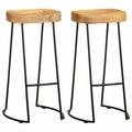Barhocker 2 Stk. Mango Massivholz
