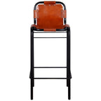 Barhocker 2 Stk. Echtleder