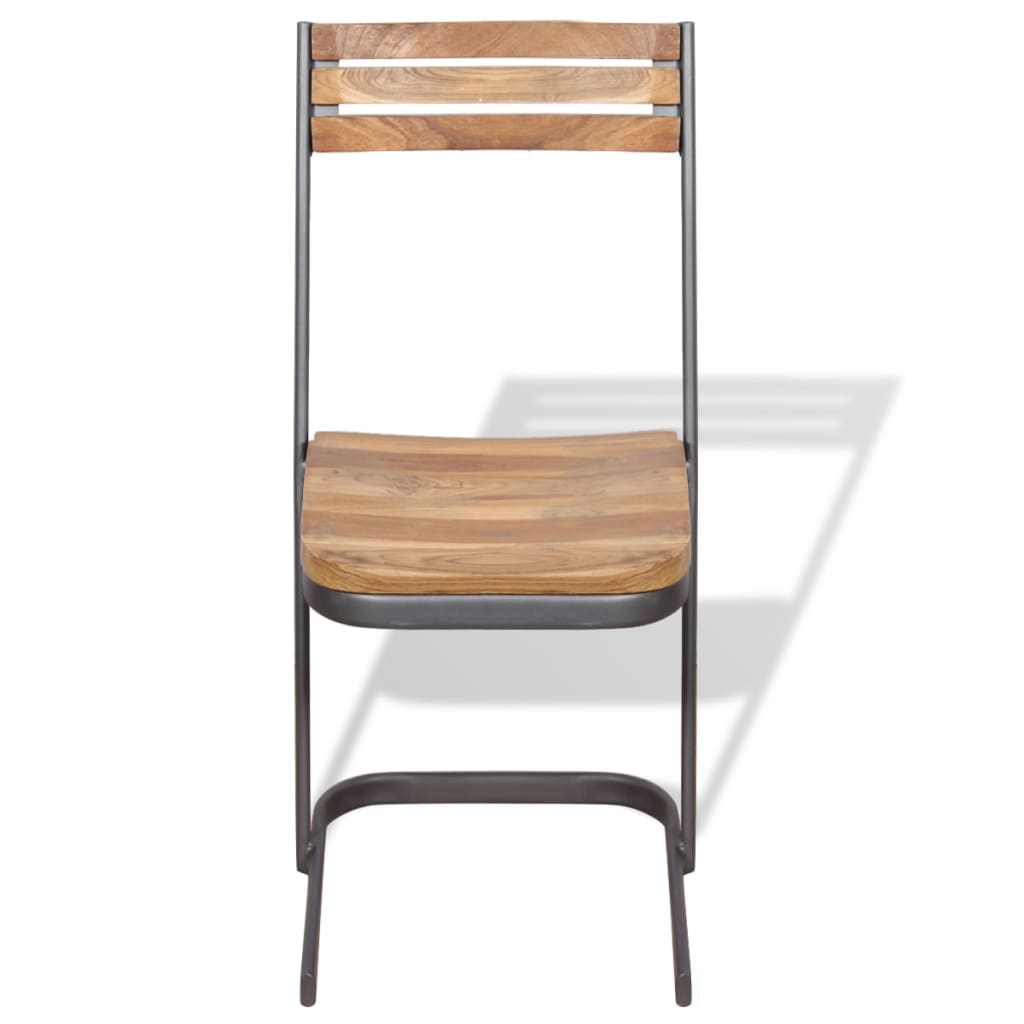Esszimmerstühle 4 Stk. Massivholz Teak