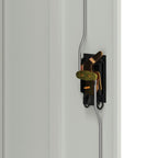 Aktenschrank 90×40×140 cm Stahl Grau