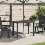 Gartentisch Anthrazit 101x68x72 cm Kunststoff