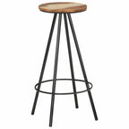 Barhocker 2 Stk. Massives Altholz