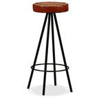 Barhocker 2 Stk. Echtleder