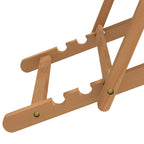 Liegestuhl Teak 56x105x96 cm Blau