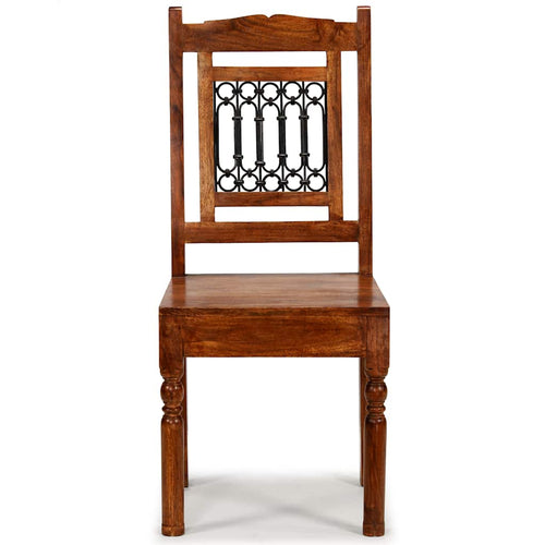 Esszimmerstühle 2 Stk. Massivholz mit Honigfarbenem Finish