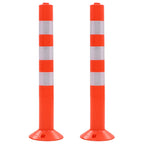 Verkehrspoller 2 Stk. Kunststoff 75 cm