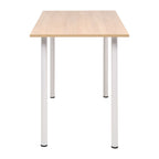 Esstisch 120×60×73 cm Eichenbraun und Weiß