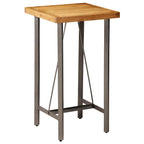 Bartisch Recyceltes Massivholz Teak 60x60x107 cm