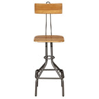 Barhocker 2 Stk. Altholz Teak