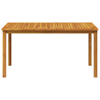 Gartentisch 150x90x74 cm Massivholz Akazie