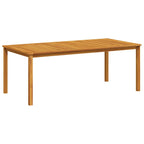 Gartentisch 200x100x74 cm Massivholz Akazie