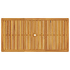 Gartentisch 200x100x74 cm Massivholz Akazie