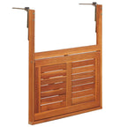 Balkon-Hängetisch 64,5x44x80 cm Massivholz Akazie