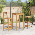 Barhocker 2 Stk. Massivholz Akazie