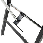 Tragbarer Kosmetikstuhl Kunstleder 185x78x76 cm Schwarz