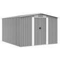 Gartenhaus 257x298x178 cm Metall Grau