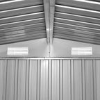 Gartenhaus 257x298x178 cm Metall Grau