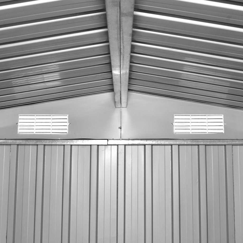 Gartenhaus 257x298x178 cm Metall Grau