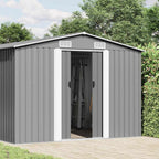Gerätehaus 257x489x181 cm Metall Grau