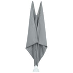 Faltbarer Terrassen-Seitenfächer Grau 300×150 cm