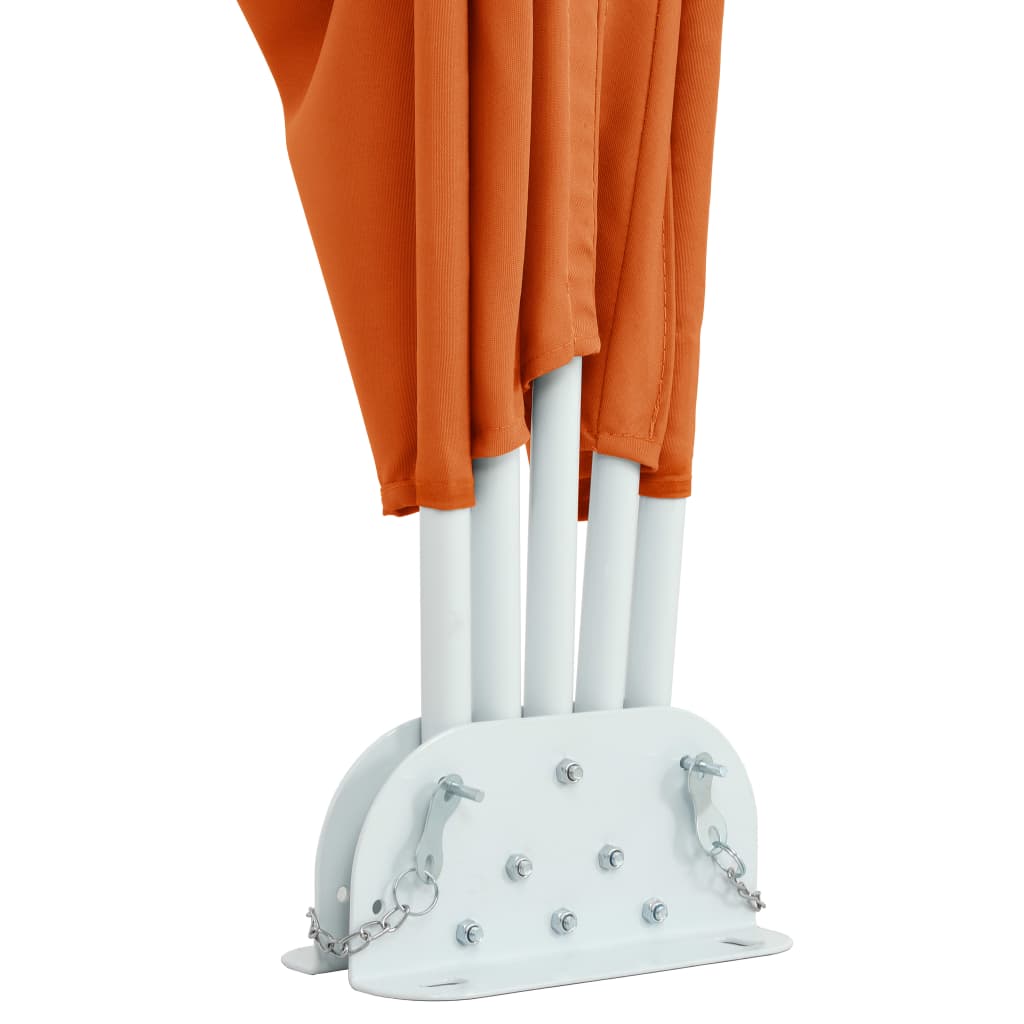 Faltbarer Terrassen-Seitenfächer Terracotta-Rot 240×160 cm