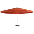 Sonnenschirm Aluminium-Mast 500 cm Terrakotta-Rot