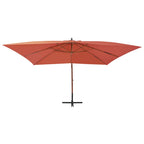 Ampelschirm mit Holz-Mast 400x300 cm