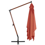Ampelschirm mit Holz-Mast 400x300 cm