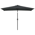 Sonnenschirm mit Metall-Mast 300x200 cm Anthrazit