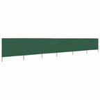 6-teiliges Windschutzgewebe 800 x 80 cm Grün