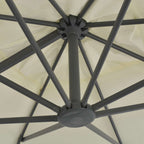 Ampelschirm mit Aluminiummast 300 x 300 cm Sand