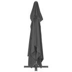 Ampelschirm mit Aluminiummast 400 x 300 cm Anthrazit