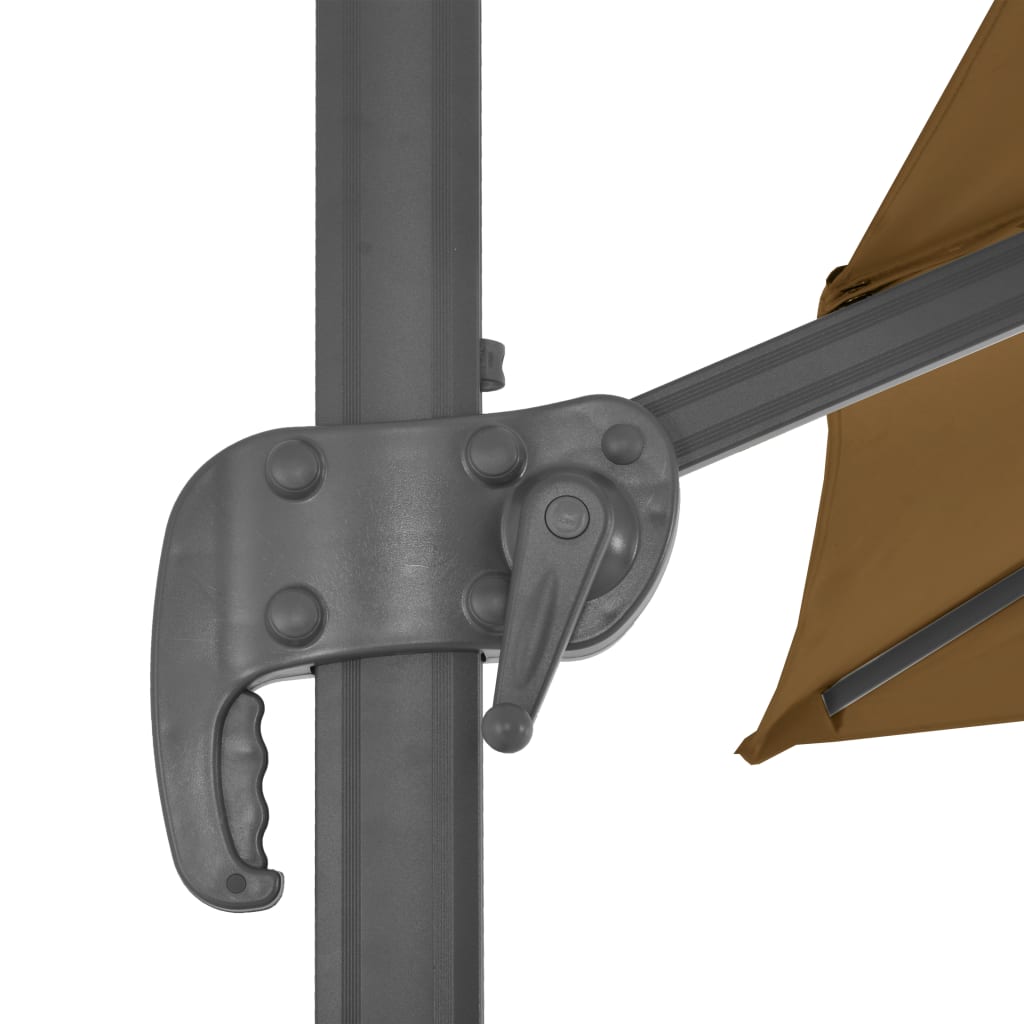 Ampelschirm mit Aluminium-Mast 300x300 cm