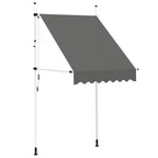Einziehbare Markise Handbetrieben 150 cm Anthrazit