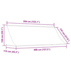 Einziehbare Markise 400×150 cm Anthrazit