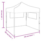 Faltzelt mit 2 Wänden 3 x 3 m Grün