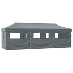 Faltzelt Partyzelt Pop-Up mit 8 Seitenwänden 870x291x315 cm Anthrazit