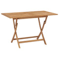 Gartentisch Klappbar 120x70x75 cm Massivholz Teak