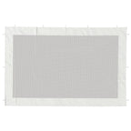 Partyzelt-Seitenwände 2 Stk. Mesh Weiß und Schwarz