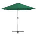 Sonnenschirm mit Aluminium-Mast 460x270 cm Grün