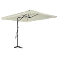 Sonnenschirm mit Stahl-Mast 250x250 cm Sandweiß