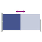 Ausziehbare Seitenmarkise 140x300 cm Blau