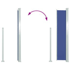Ausziehbare Seitenmarkise 120x300 cm Blau