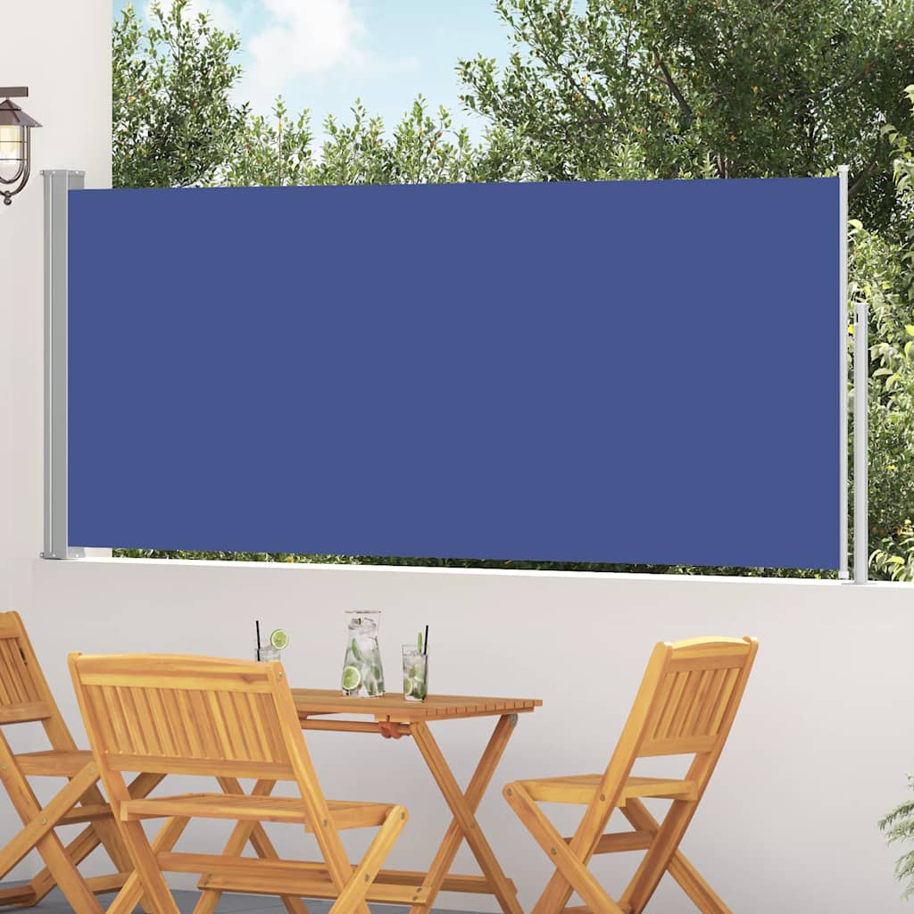 Ausziehbare Seitenmarkise 120x300 cm Blau