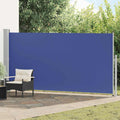 Ausziehbare Seitenmarkise 160x500 cm Blau