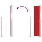 Ausziehbare Seitenmarkise 160x500 cm Rot
