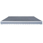 Gelenkarmmarkise 400 cm Blau/Weiß